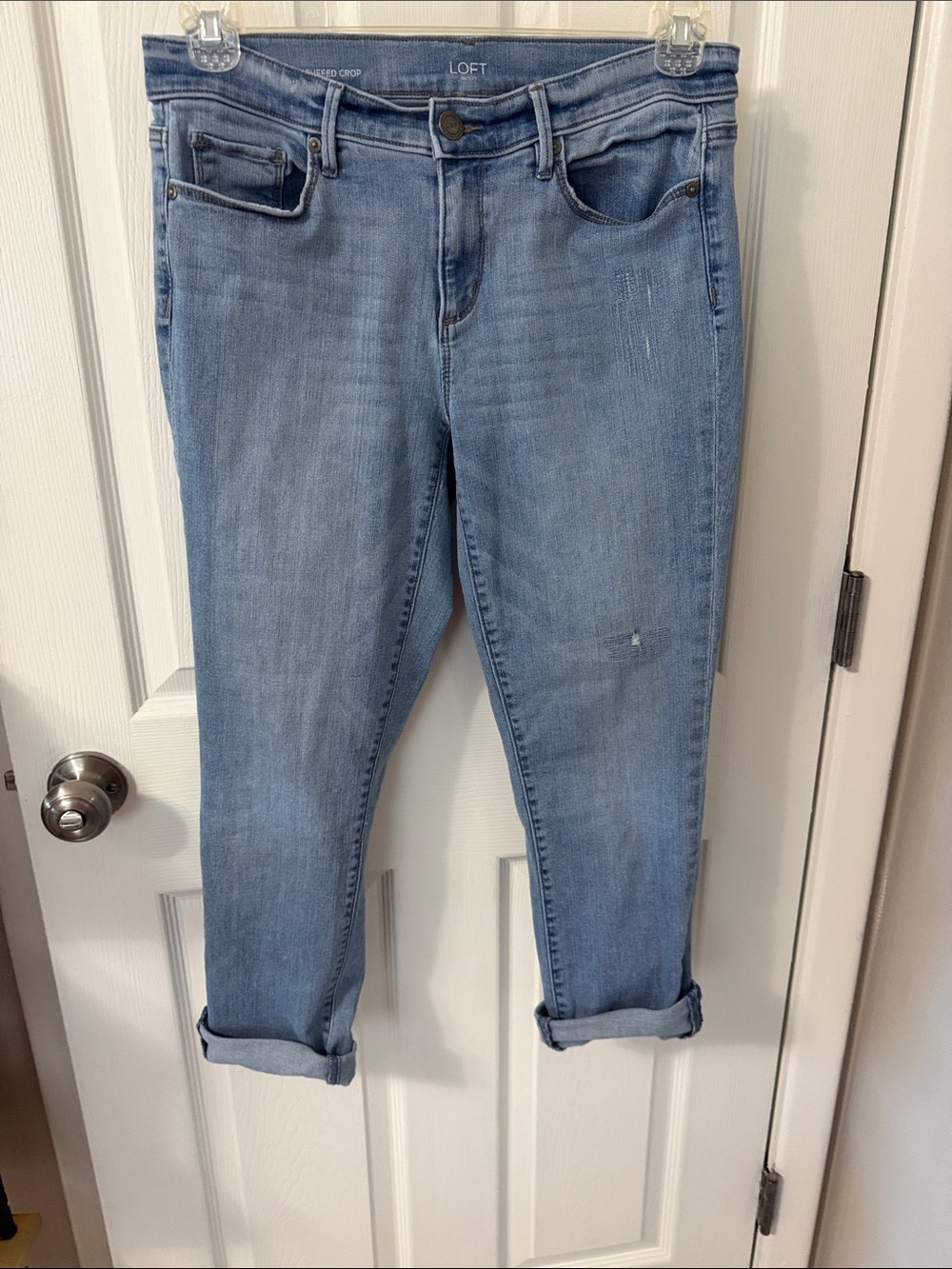 LOFT Light Wash Boyfriend Jeans